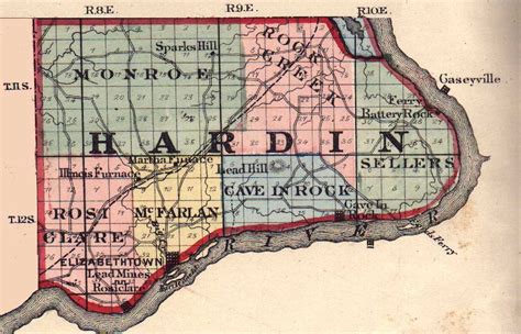 harding il|hardin county illinois map.